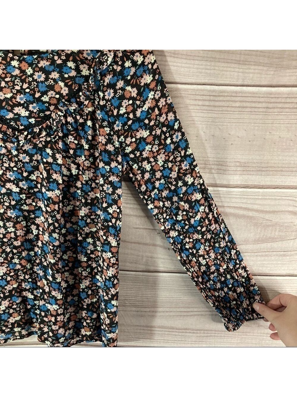 MADEWELL Ruffle Yoke Prairie Top Spring Floral - Picture 7 of 14
